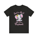 Just a Girl Who Loves Elephants -  Unisex T-Shirt