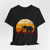Elephants Retro Design -  Unisex T-Shirt