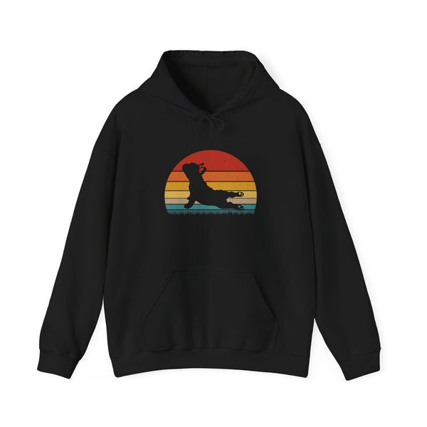 Frenchie Retro Yoga -  Unisex Hoodie
