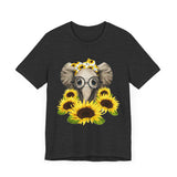 Elephants Flowers -  Unisex T-Shirt