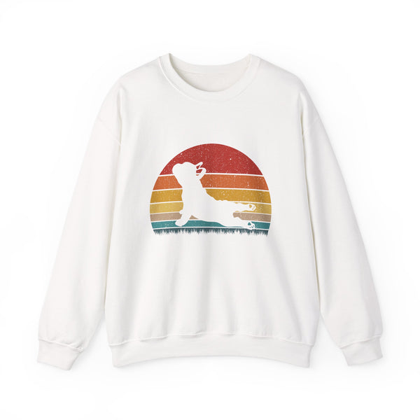 Frenchie Retro Yoga - Unisex Sweatshirt
