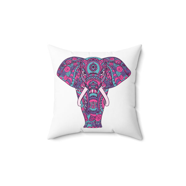 Elephant Mandala - Throw Pillow
