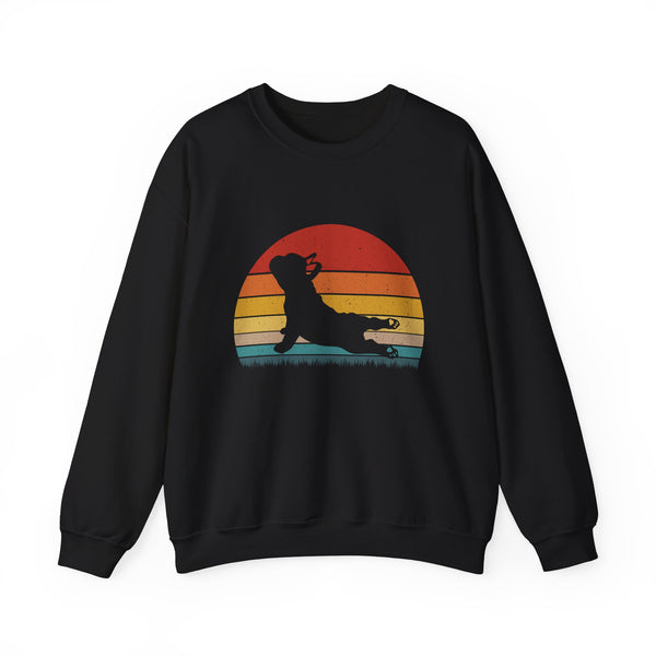 Frenchie Retro Yoga - Unisex Sweatshirt