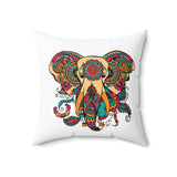 Elephant Mandala - Throw Pillow