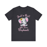 Just a Girl Who Loves Elephants -  Unisex T-Shirt