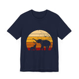 Elephants Retro Design -  Unisex T-Shirt