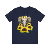 Elephants Flowers -  Unisex T-Shirt