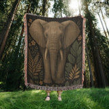 Elephant - Woven Blanket