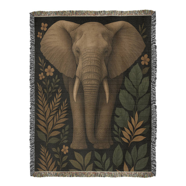 Elephant - Woven Blanket